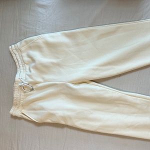 forever 21 cream sweatpants